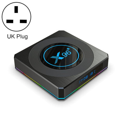 X96 X4 8K Smart TV BOX Android 11.0 Media Player with Remote Control, Amlogic S905X4 Quad Core ARM Cortex A55, RAM: 4GB, ROM: 32GB, Support 100M, Dual Band WiFi, Bluetooth, EU Plug, 4GB+32GB