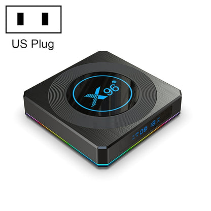 X96 X4 8K Smart TV BOX Android 11.0 Media Player with Remote Control, Amlogic S905X4 Quad Core ARM Cortex A55, RAM: 4GB, ROM: 64GB, Support 100M, Dual Band WiFi, Bluetooth, EU Plug, 4GB+64GB
