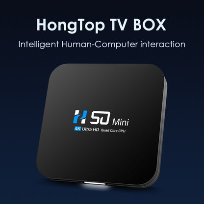 H50 Mini 4K Smart Network TV Box, Android 10.0, RK3318 Quad Core, 2GB+8GB, EU Plug, 2GB+8GB