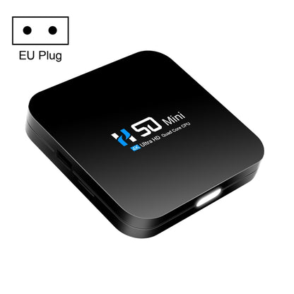 H50 Mini 4K Smart Network TV Box, Android 10.0, RK3318 Quad Core, 2GB+32GB, EU Plug, 2GB+32GB