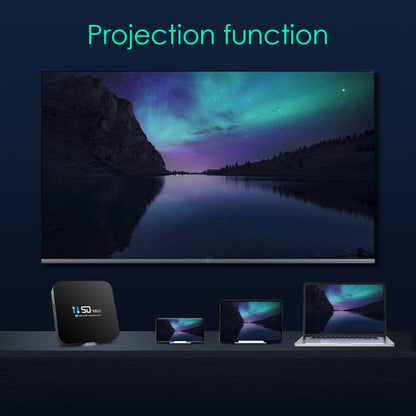 H50 Mini 4K Smart Network TV Box, Android 10.0, RK3318 Quad Core, 2GB+32GB, EU Plug, 2GB+32GB