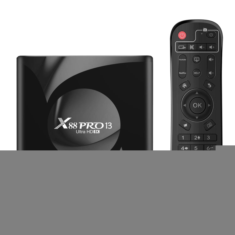 X88 Pro 13 Android 13.0 Smart TV Box with Remote Control, RK3528 Quad-Core, 2GB+16GB, 2GB+16GB