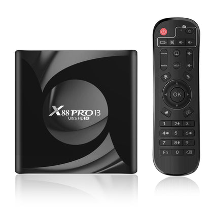 X88 Pro 13 Android 13.0 Smart TV Box with Remote Control, RK3528 Quad-Core, 2GB+16GB, 2GB+16GB