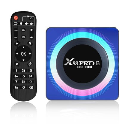 Acrylic X88 Pro 13 8K Ultra HD Android 13.0 Smart TV Box with Remote Control, RK3528 Quad-Core, 2GB+16GB, 2GB+16GB