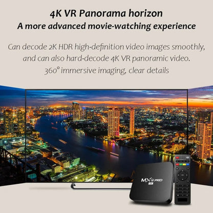 MXQ Pro 4K TV Box Rockchip RK3228A Quad Core CPU Android 7.1, 1GB+8GB wtih Remote Control, US Plug, 1GB+8GB