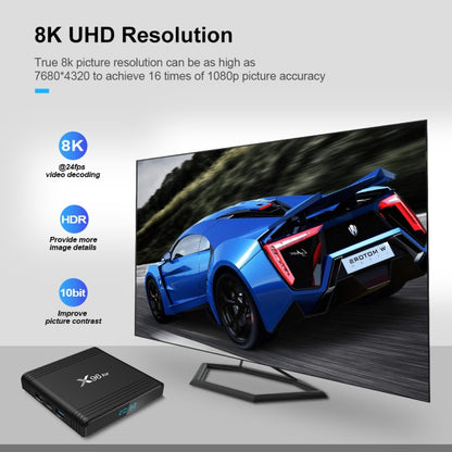 X96 Air 8K Smart TV BOX Android 9.0 Media Player with Remote Control, Quad-core Amlogic S905X3, RAM: 4GB, ROM: 32GB, Dual Band WiFi, Bluetooth, AU Plug, 4GB+32GB