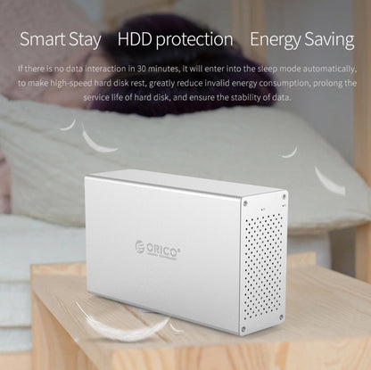 ORICO Honeycomb Series WS500RC3 SATA 3.5 inch 50TB USB-C / Type-C 5 Bays Aluminum Alloy HDD / SSD Enclosure with Raid, USB-C / Type-C 5 Bays with Raid