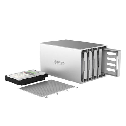 ORICO Honeycomb Series WS500RC3 SATA 3.5 inch 50TB USB-C / Type-C 5 Bays Aluminum Alloy HDD / SSD Enclosure with Raid, USB-C / Type-C 5 Bays with Raid