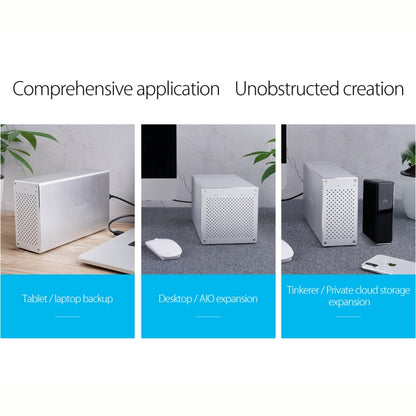ORICO Honeycomb Series WS500RC3 SATA 3.5 inch 50TB USB-C / Type-C 5 Bays Aluminum Alloy HDD / SSD Enclosure with Raid, USB-C / Type-C 5 Bays with Raid