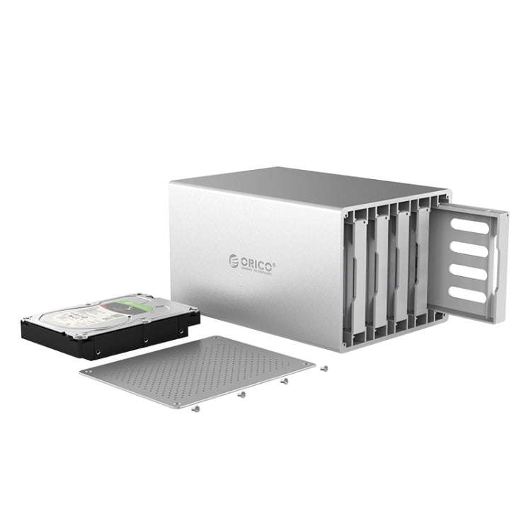 ORICO Honeycomb Series WS500U3 SATA 3.5 inch 50TB USB 3.0 5 Bays Aluminum Alloy HDD / SSD Enclosure, USB 3.0 5 Bays