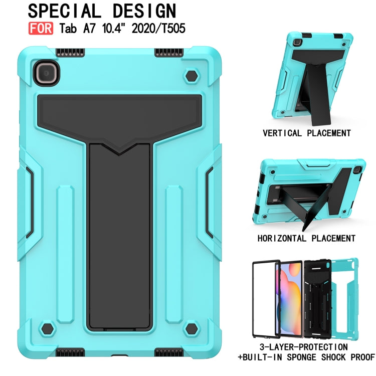 T-shaped Bracket Contrast Color Shockproof PC + Silicone Protective Case, For Samsung Galaxy Tab A7 10.4 (2020), For iPad Air 2022 / 2020 10.9 / iPad Pro 11, For Samsung Galaxy Tab S8 / Galaxy Tab S7 T870 / T875, For Samsung Galaxy Tab S6 Lite P610/615