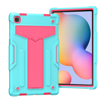 T-shaped Bracket Contrast Color Shockproof PC + Silicone Protective Case, For Samsung Galaxy Tab A7 10.4 (2020), For iPad Air 2022 / 2020 10.9 / iPad Pro 11, For Samsung Galaxy Tab S8 / Galaxy Tab S7 T870 / T875, For Samsung Galaxy Tab S6 Lite P610/615