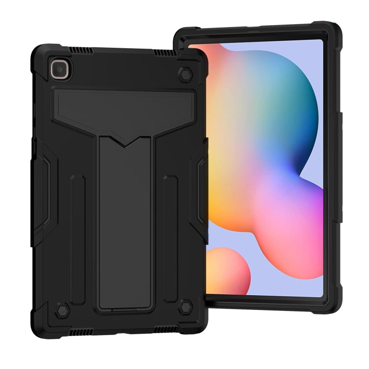 T-shaped Bracket Contrast Color Shockproof PC + Silicone Protective Case, For Samsung Galaxy Tab A7 10.4 (2020), For iPad Air 2022 / 2020 10.9 / iPad Pro 11, For Samsung Galaxy Tab S8 / Galaxy Tab S7 T870 / T875, For Samsung Galaxy Tab S6 Lite P610/615