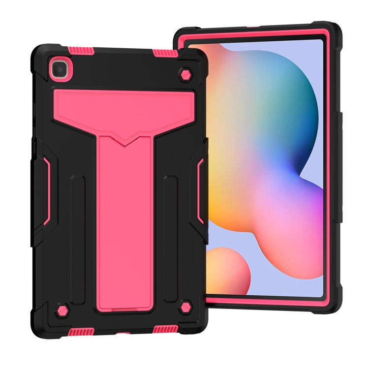 T-shaped Bracket Contrast Color Shockproof PC + Silicone Protective Case, For Samsung Galaxy Tab A7 10.4 (2020), For iPad Air 2022 / 2020 10.9 / iPad Pro 11, For Samsung Galaxy Tab S8 / Galaxy Tab S7 T870 / T875, For Samsung Galaxy Tab S6 Lite P610/615