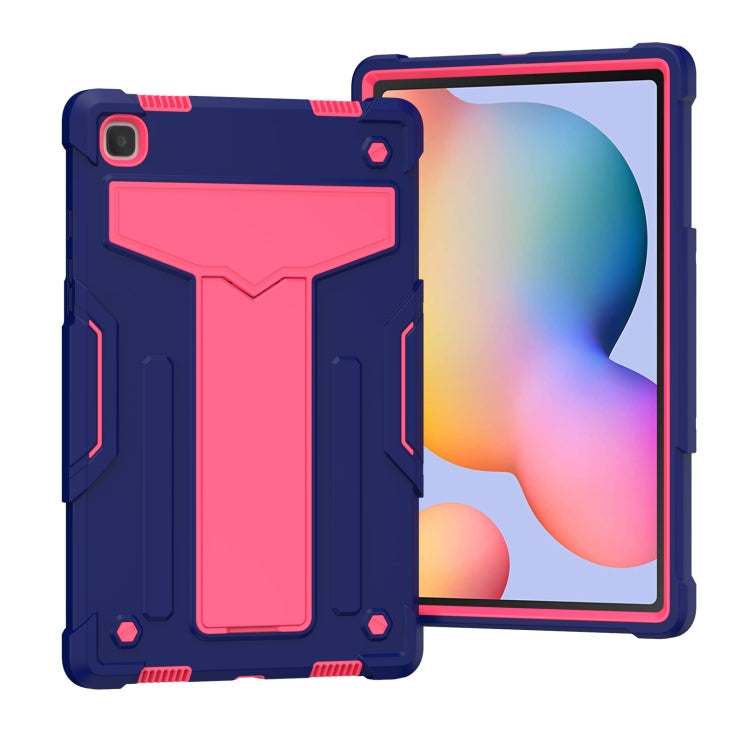 T-shaped Bracket Contrast Color Shockproof PC + Silicone Protective Case, For Samsung Galaxy Tab A7 10.4 (2020), For iPad Air 2022 / 2020 10.9 / iPad Pro 11, For Samsung Galaxy Tab S8 / Galaxy Tab S7 T870 / T875, For Samsung Galaxy Tab S6 Lite P610/615