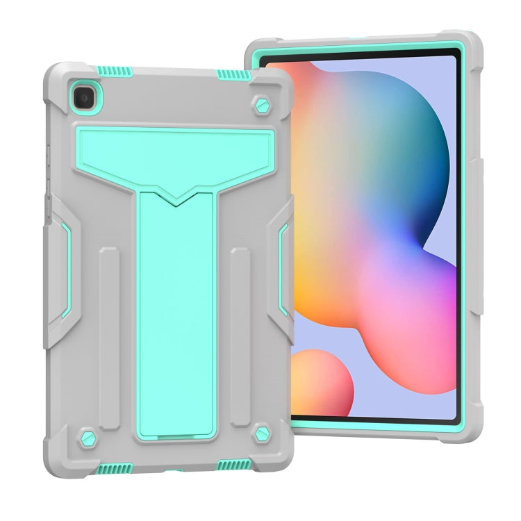 T-shaped Bracket Contrast Color Shockproof PC + Silicone Protective Case, For Samsung Galaxy Tab A7 10.4 (2020), For iPad Air 2022 / 2020 10.9 / iPad Pro 11, For Samsung Galaxy Tab S8 / Galaxy Tab S7 T870 / T875, For Samsung Galaxy Tab S6 Lite P610/615