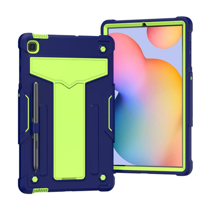 T-shaped Bracket Contrast Color Shockproof PC + Silicone Protective Case, For Samsung Galaxy Tab A7 10.4 (2020), For iPad Air 2022 / 2020 10.9 / iPad Pro 11, For Samsung Galaxy Tab S8 / Galaxy Tab S7 T870 / T875, For Samsung Galaxy Tab S6 Lite P610/615
