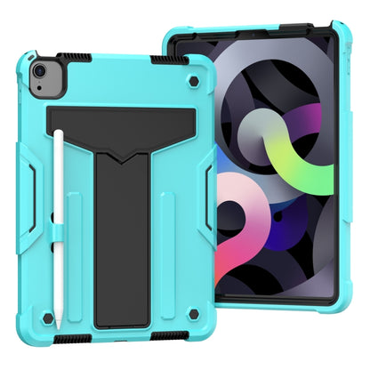 T-shaped Bracket Contrast Color Shockproof PC + Silicone Protective Case, For Samsung Galaxy Tab A7 10.4 (2020), For iPad Air 2022 / 2020 10.9 / iPad Pro 11, For Samsung Galaxy Tab S8 / Galaxy Tab S7 T870 / T875, For Samsung Galaxy Tab S6 Lite P610/615