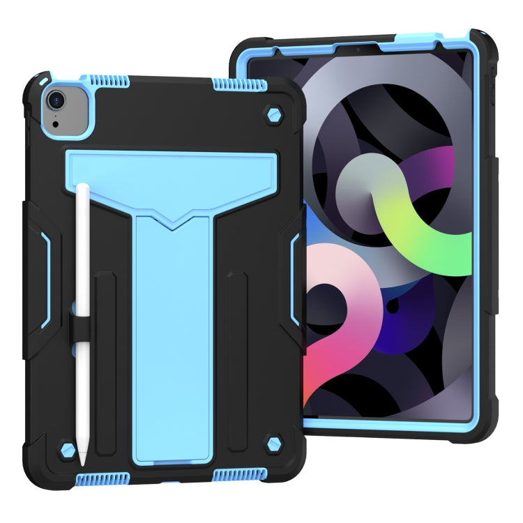 T-shaped Bracket Contrast Color Shockproof PC + Silicone Protective Case, For Samsung Galaxy Tab A7 10.4 (2020), For iPad Air 2022 / 2020 10.9 / iPad Pro 11, For Samsung Galaxy Tab S8 / Galaxy Tab S7 T870 / T875, For Samsung Galaxy Tab S6 Lite P610/615