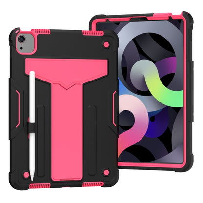 T-shaped Bracket Contrast Color Shockproof PC + Silicone Protective Case, For Samsung Galaxy Tab A7 10.4 (2020), For iPad Air 2022 / 2020 10.9 / iPad Pro 11, For Samsung Galaxy Tab S8 / Galaxy Tab S7 T870 / T875, For Samsung Galaxy Tab S6 Lite P610/615