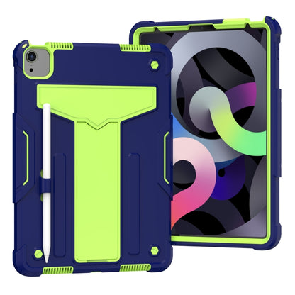 T-shaped Bracket Contrast Color Shockproof PC + Silicone Protective Case, For Samsung Galaxy Tab A7 10.4 (2020), For iPad Air 2022 / 2020 10.9 / iPad Pro 11, For Samsung Galaxy Tab S8 / Galaxy Tab S7 T870 / T875, For Samsung Galaxy Tab S6 Lite P610/615