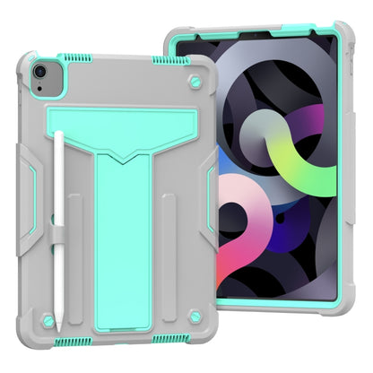 T-shaped Bracket Contrast Color Shockproof PC + Silicone Protective Case, For Samsung Galaxy Tab A7 10.4 (2020), For iPad Air 2022 / 2020 10.9 / iPad Pro 11, For Samsung Galaxy Tab S8 / Galaxy Tab S7 T870 / T875, For Samsung Galaxy Tab S6 Lite P610/615