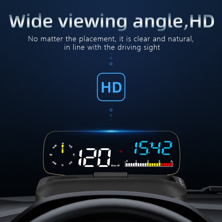 C5 OBD2 + GPS Mode Car HUD Head-up Display Water Temperature / Vehicle Speed / Voltage, C5
