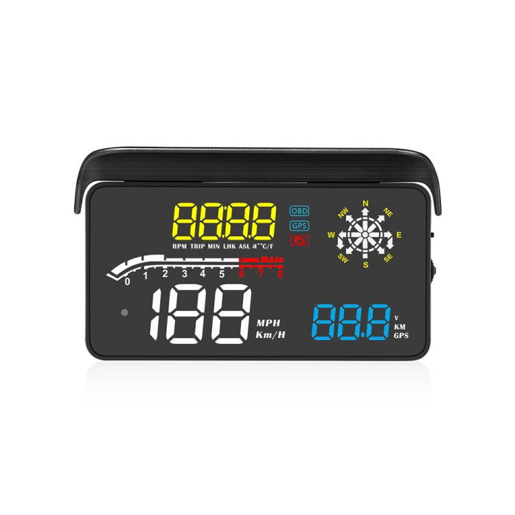 D1 Car OBD2 HUD Head-up Display GPS Speed Meter Speed / Voltage / Water Temperature Speed Alarm, D1