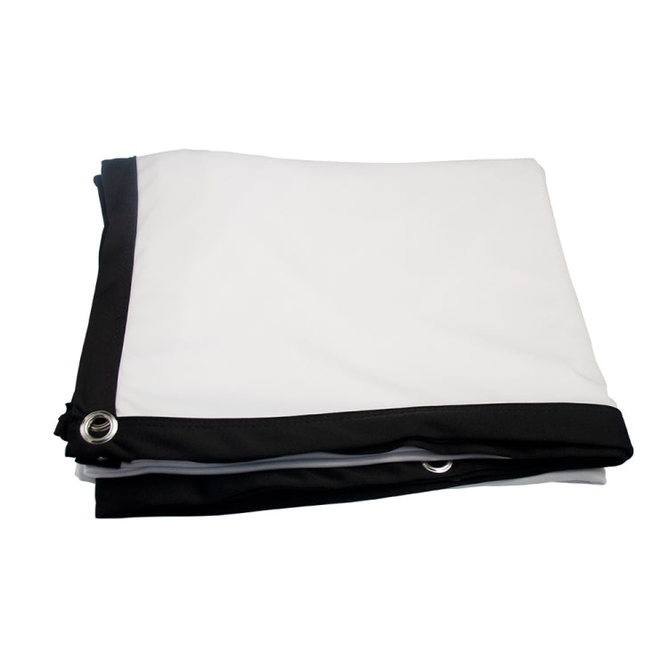 Folding Milk Silk Polyester Projector Film Curtain, 60 inch (16:9) Projection Area: 133 x 75cm, 60 inch (4:3) Projection Area: 120 x 90cm, 72 inch (16:9) Projection Area: 159 x 90cm, 72 inch (4:3) Projection Area: 146 x 110cm