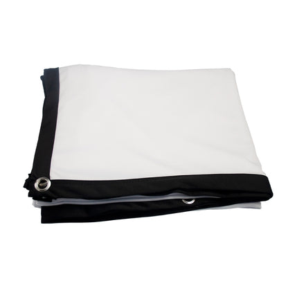 Folding Milk Silk Polyester Projector Film Curtain, 60 inch (16:9) Projection Area: 133 x 75cm, 60 inch (4:3) Projection Area: 120 x 90cm, 72 inch (16:9) Projection Area: 159 x 90cm, 72 inch (4:3) Projection Area: 146 x 110cm