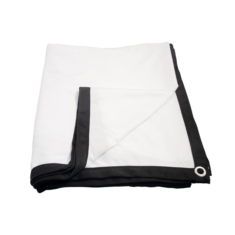 Folding Milk Silk Polyester Projector Film Curtain, 60 inch (16:9) Projection Area: 133 x 75cm, 60 inch (4:3) Projection Area: 120 x 90cm, 72 inch (16:9) Projection Area: 159 x 90cm, 72 inch (4:3) Projection Area: 146 x 110cm