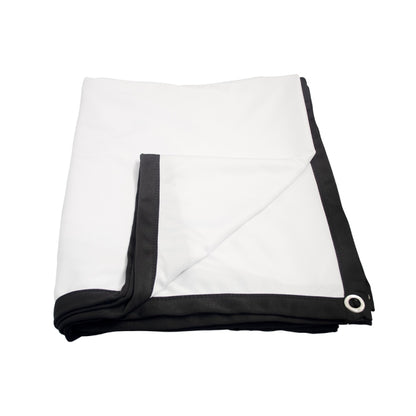 Folding Milk Silk Polyester Projector Film Curtain, 60 inch (16:9) Projection Area: 133 x 75cm, 60 inch (4:3) Projection Area: 120 x 90cm, 72 inch (16:9) Projection Area: 159 x 90cm, 72 inch (4:3) Projection Area: 146 x 110cm