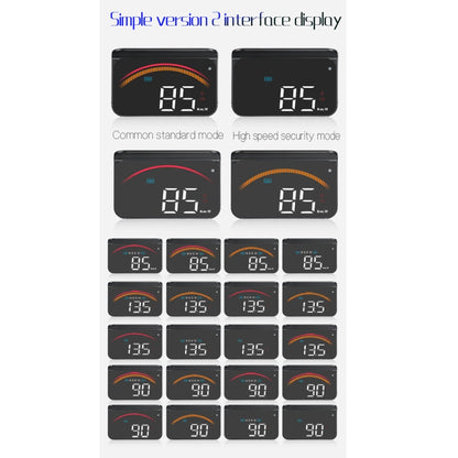 M11 Car OBD2 + GPS Mode Head-up Display HUD Overspeed / Speed / Water Temperature Alarm, M11