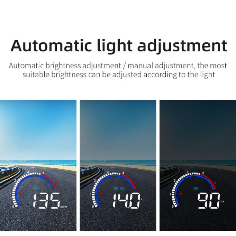 M13 Plus OBD2 + GPS Mode Car Head-up Display HUD Overspeed / Speed / Water Temperature Alarm, M13 Plus