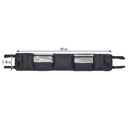 Car Roll Bar Storage Bag Organizer for Jeep Wrangler LJ TJ JK JL 1955-2020, For Jeep Wrangler LJ TJ JK JL 1955-2020