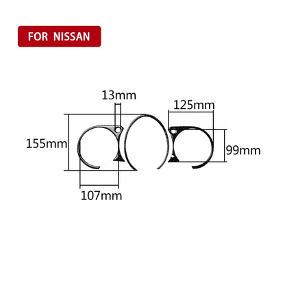 Car Carbon Fiber Dashboard Panel Decorative Sticker for Nissan 370Z Z34 2009-, Left and Right Drive Universal, Dashboard Panel