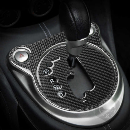 Car Carbon Fiber Gear Shift Panel Decorative Sticker for Nissan 370Z Z34 2009-, Gear Shift Panel Left Drive, Gear Shift Panel Right Drive