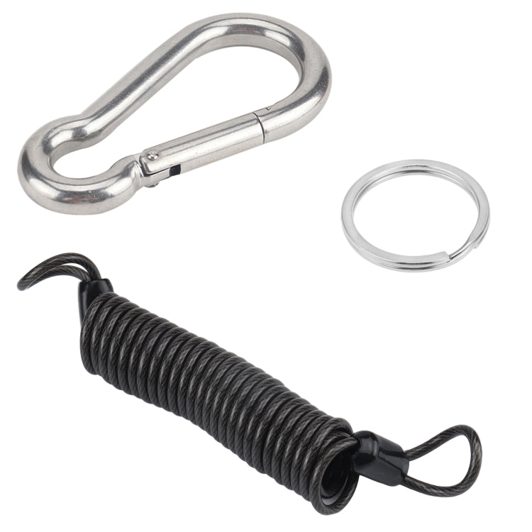 RV Trailer Spring Safety Rope Breakaway Cable, M8 x 80mm