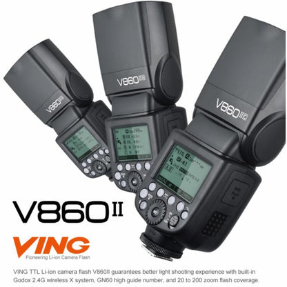 Godox V860IIC 2.4GHz Wireless 1/8000s HSS Flash Speedlite Camera Top Fill Light for Canon Cameras, V860IIC for Canon