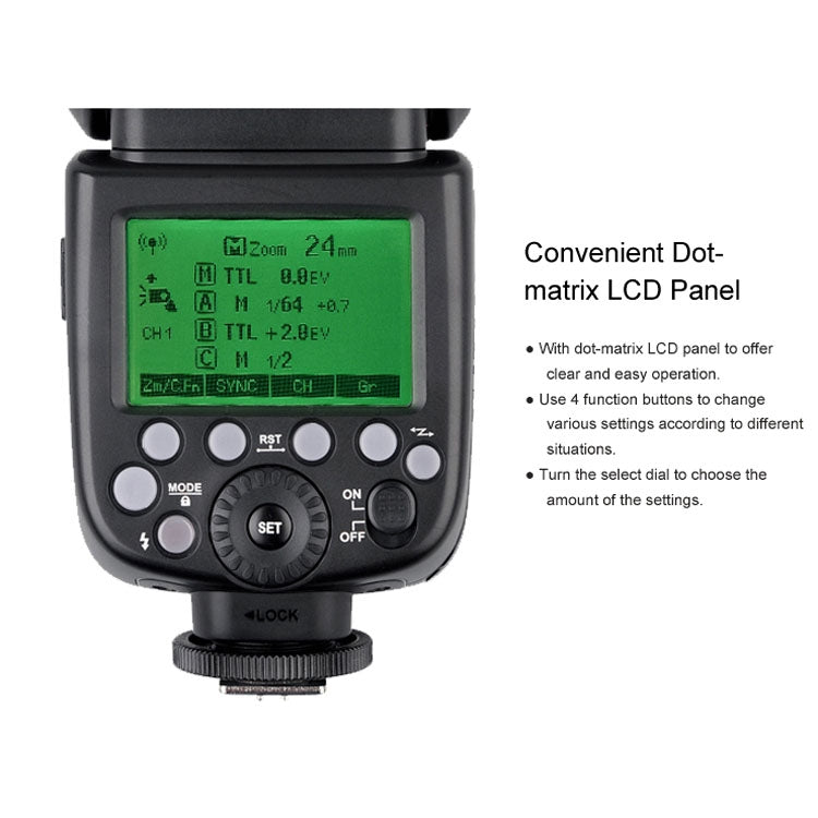 Godox V860IIF 2.4GHz Wireless 1/8000s HSS Flash Speedlite Camera Top Fill Light for Fujifil DSLR Cameras, V860IIF for Fujifilm