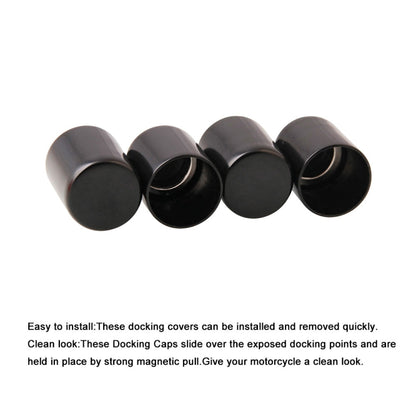1 Pair Motorcycle Docking Hardware Point Cover Kit for Harley, MB-RLR002-BK
