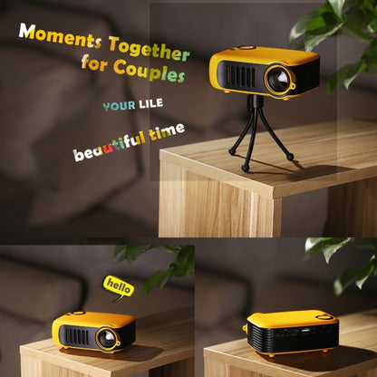 TRANSJEE A2000 320x240P 1000 ANSI Lumens Mini Home Theater HD Digital Projector, Plug Type: AU Plug, Plug Type: AU Plug(White)