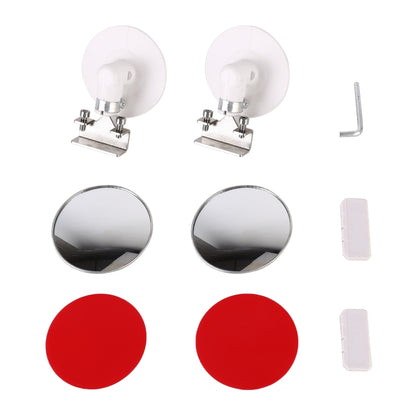 2 PCS Car Multi-functional Blind Spot Side Assistant Mirror, 75mm, 95mm