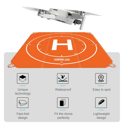 STARTRC 1109143 50cm Portable Drone Universal Foldable Square Parking Apron Landing Pad for DJI FPV / mini 2 / Air 2, 50cm
