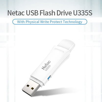 Netac U335S USB 3.0 High Speed Antivirus Write Protection USB Flash Drives U Disk, 128GB