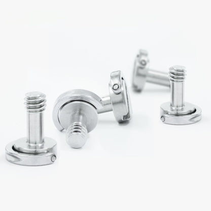 EXIN LS095 2 PCS D Ring Screws Camera Plate Mount 1/4 inch Quick Release Screws, LS095