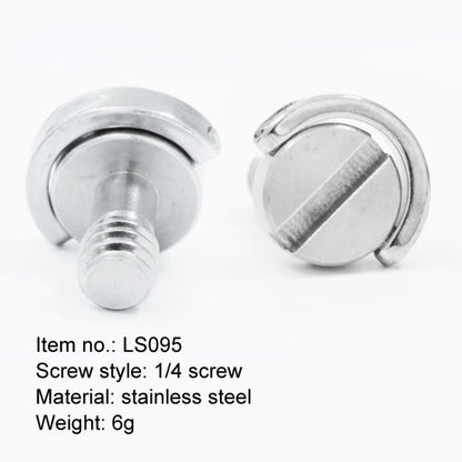 EXIN LS095 2 PCS D Ring Screws Camera Plate Mount 1/4 inch Quick Release Screws, LS095