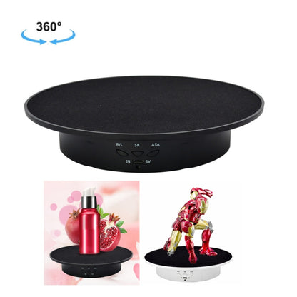 20cm USB Electric Rotating Turntable Display Stand Video Shooting Props Turntable for Photography, Load: 8kg, 20cm (White Base Black Velvet), 20cm(Black Velvet), 20cm (White Base White Velvet)