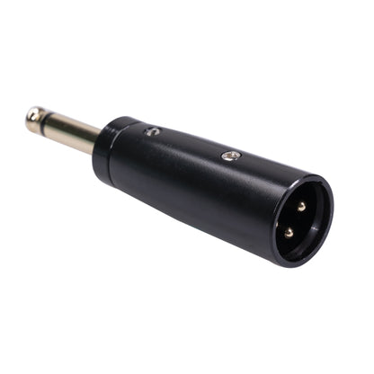 2 PCS LZ1168G Gilded 6.35mm Mono Male to XRL Male Audio Adapter Microphone Stereo Speaker Connector, LZ1168G