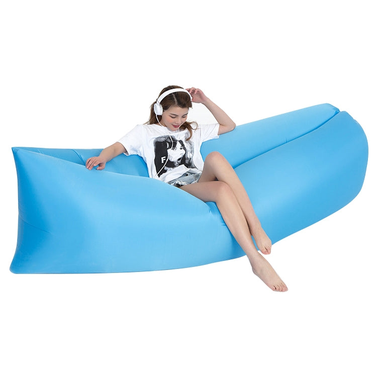 Outdoor Portable Lazy Water Inflatable Sofa Beach Grass Air Bed, Size: 200 x 70cm, 200 x 70cm Sapphire Blue, 200 x 70cm Grass Green, 200 x 70cm Red, 200 x 70cm Yellow, 200 x 70cm Purple, 200 x 70cm Orange, 200 x 70cm Sky Blue, 200 x 70cm Black...